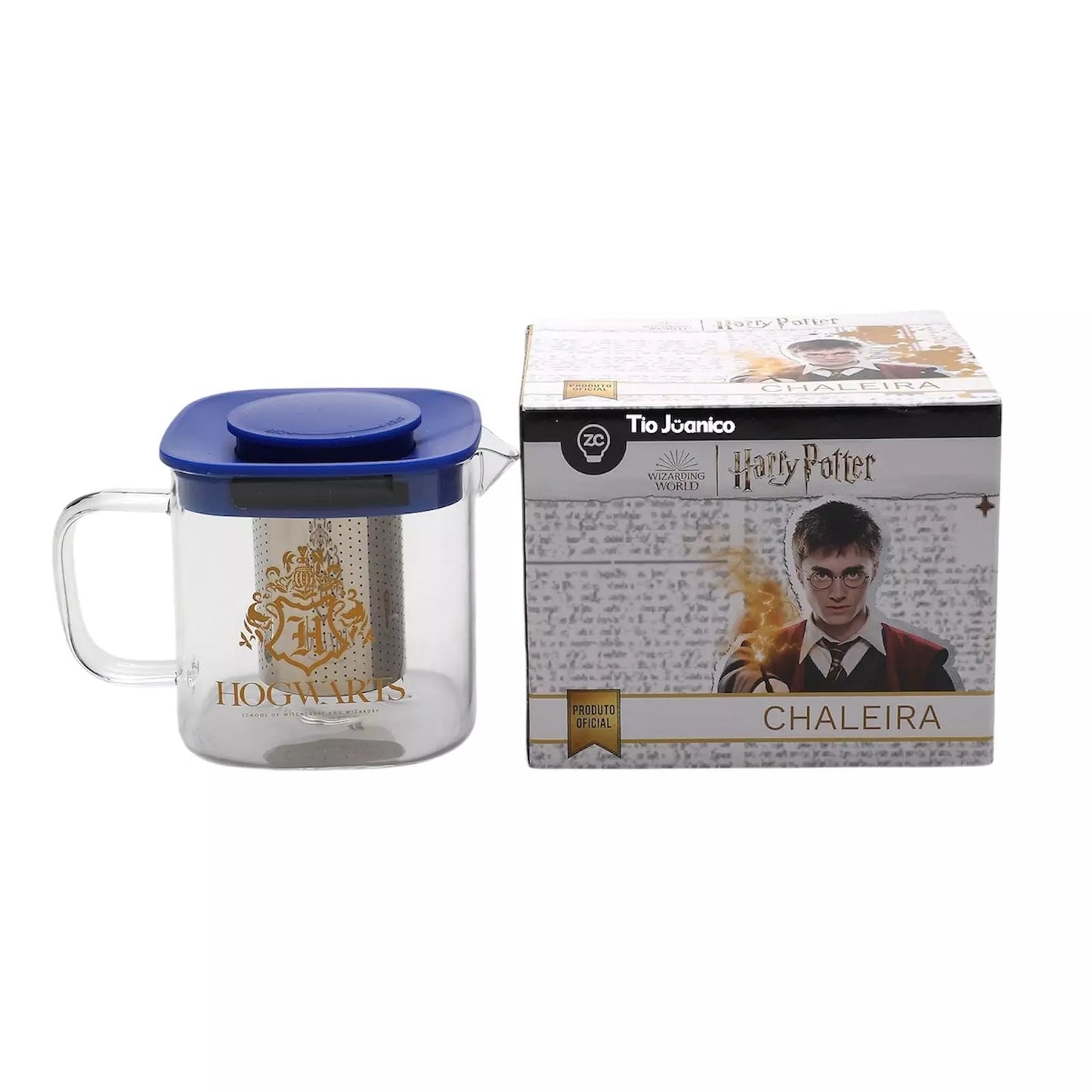 Chaleira Oficial Harry Potter™ com Infusor em Vidro Borossilicato — 730ml