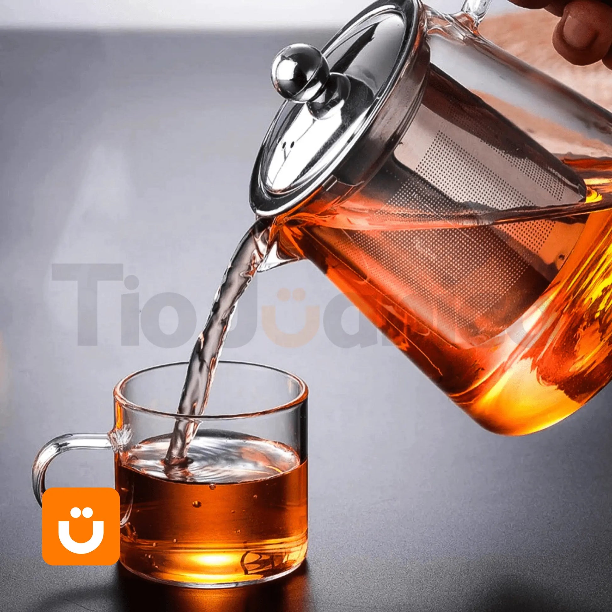 Chaleira de Vidro com Infusor Tioeasy™ - Tio Juanico