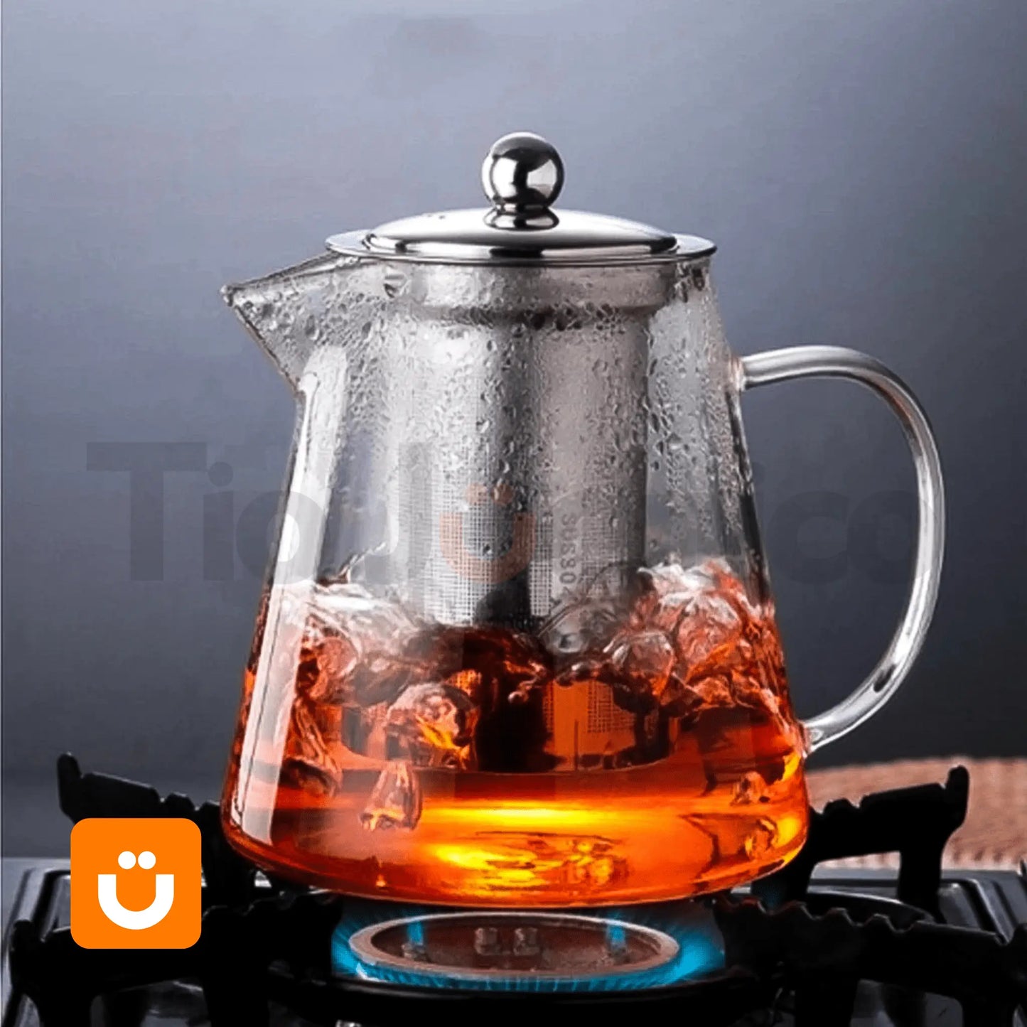 Chaleira de Vidro com Infusor Tioeasy™ - Tio Juanico