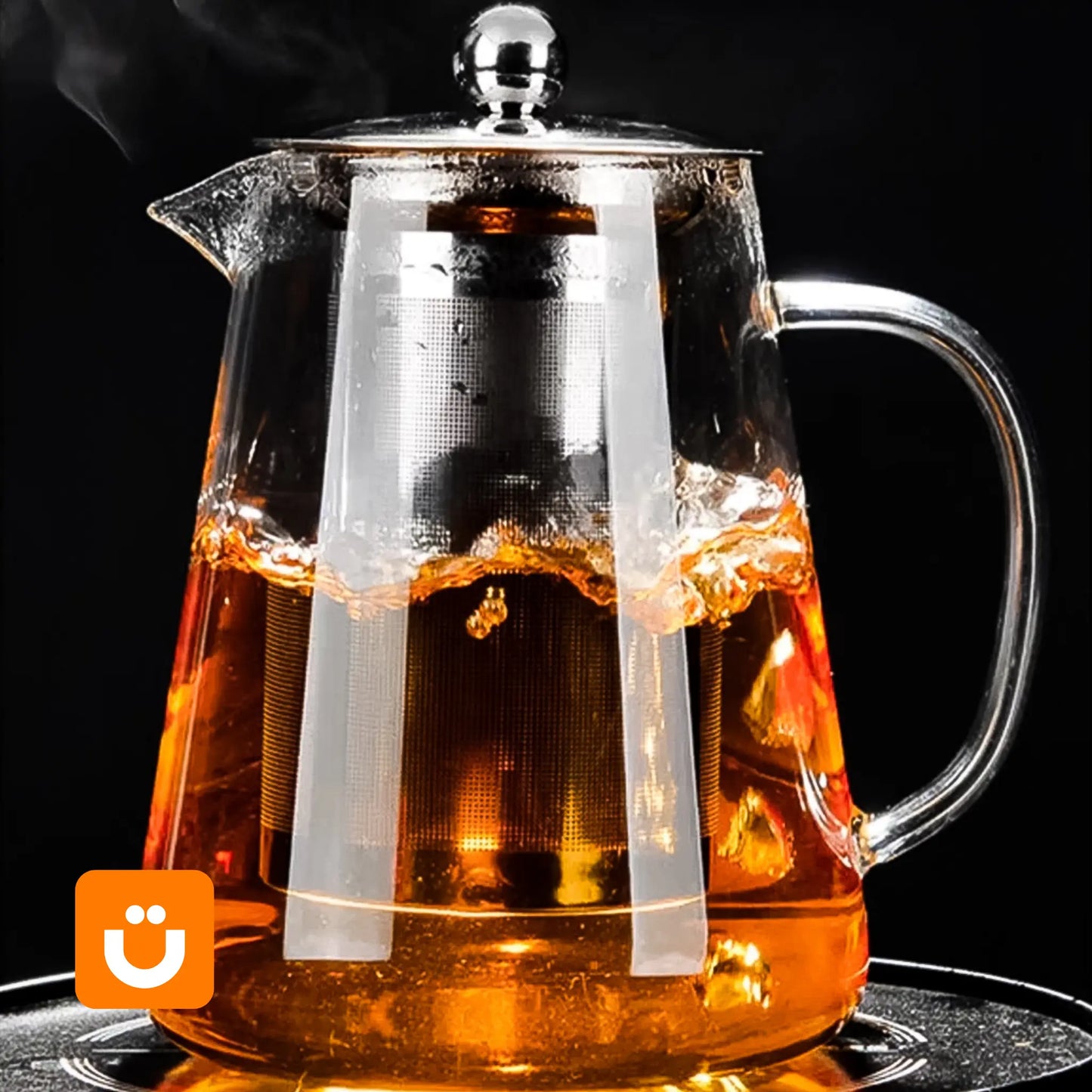 Chaleira de Vidro com Infusor Tioeasy™ - Tio Juanico