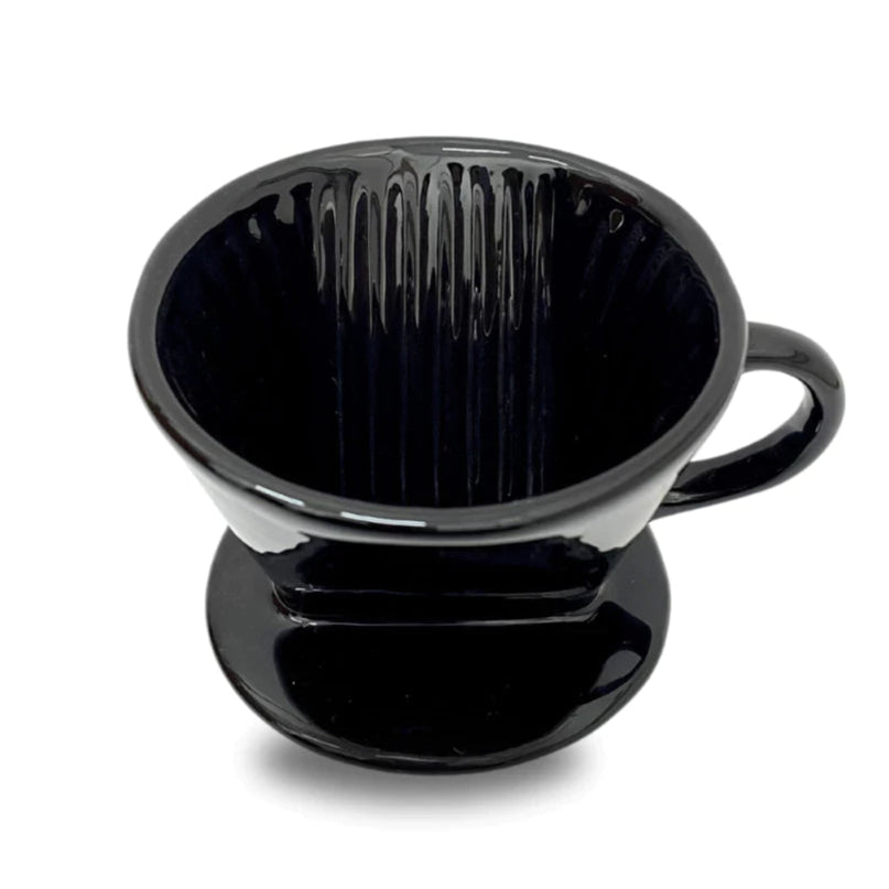 Coador de Café em Cerâmica Tioeasy™ — Modelo Bão com Filtro de Malha