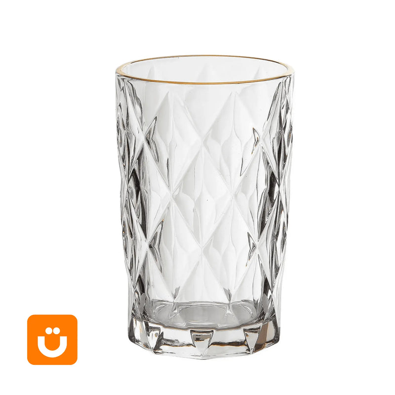 Conjunto 6 Copos Diamante Tioeasy™ - Fio de Ouro Elegante do Tio Juanico