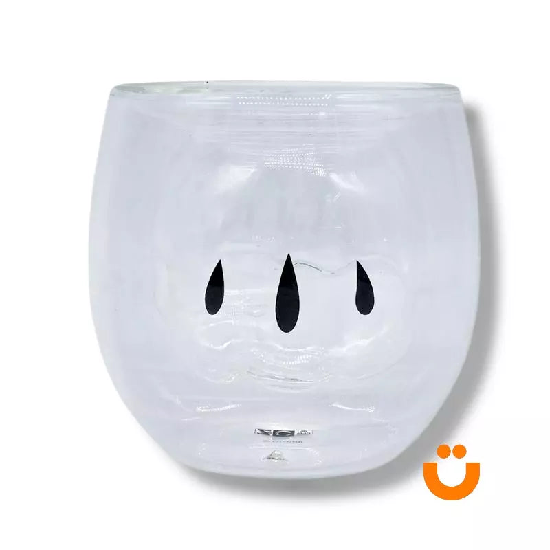 Copo 3D de Vidro Oficial Disney Mickey Mouse 150ml — Parede Dupla e Resistente