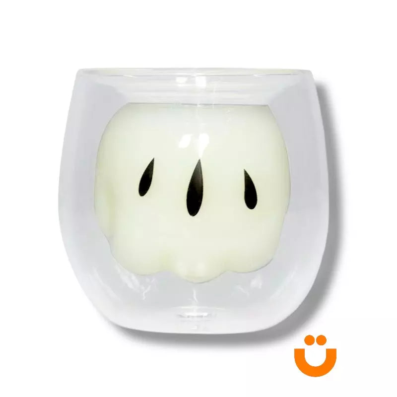 Copo 3D de Vidro Oficial Disney Mickey Mouse 150ml — Parede Dupla e Resistente