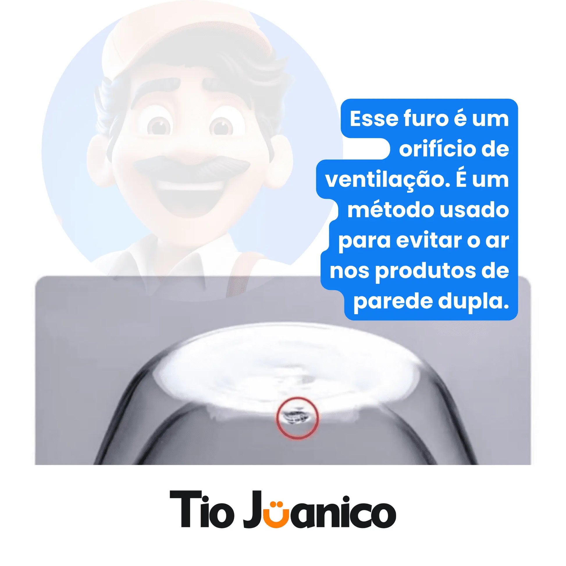 Copo de Café - Parede Dupla Estelar Tioeasy™ - Mantém a Temperatura - Tio Juanico