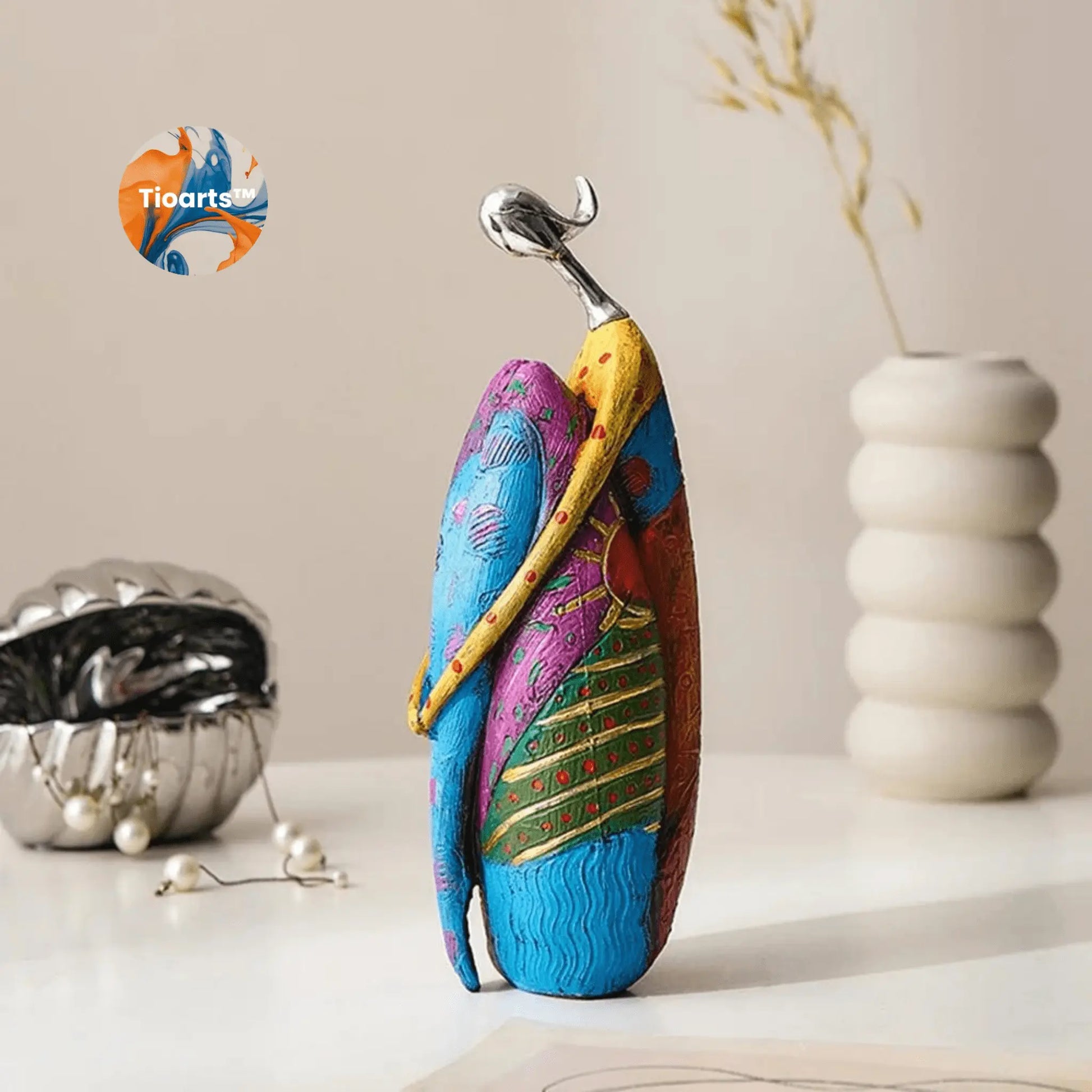 Esculturas Força Feminina Tioarts™ — Decoração Contemporânea em Resina | Amor Incondicional, Equilíbrio Interior e Elevação Espiritual