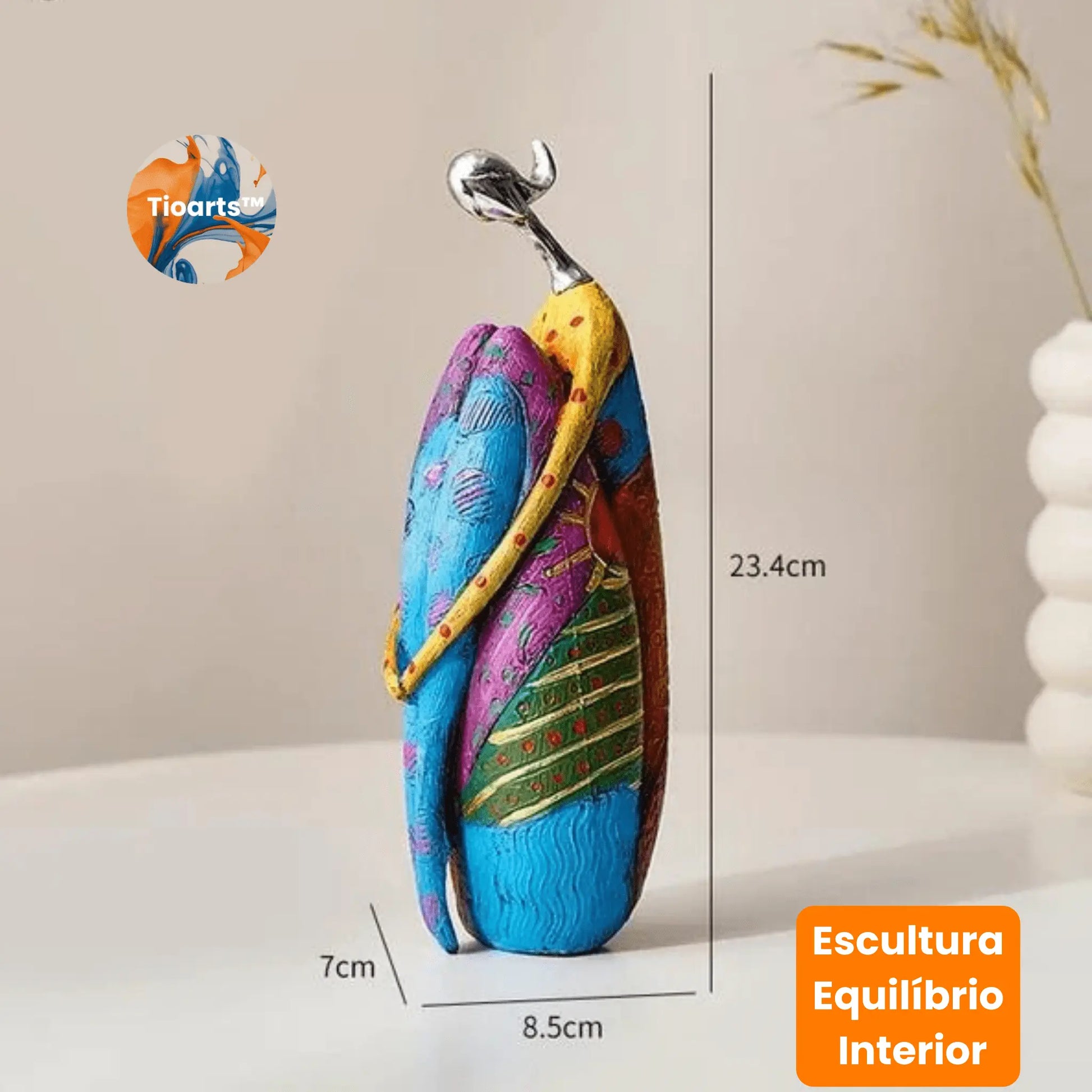 Esculturas Força Feminina Tioarts™ — Decoração Contemporânea em Resina | Amor Incondicional, Equilíbrio Interior e Elevação Espiritual