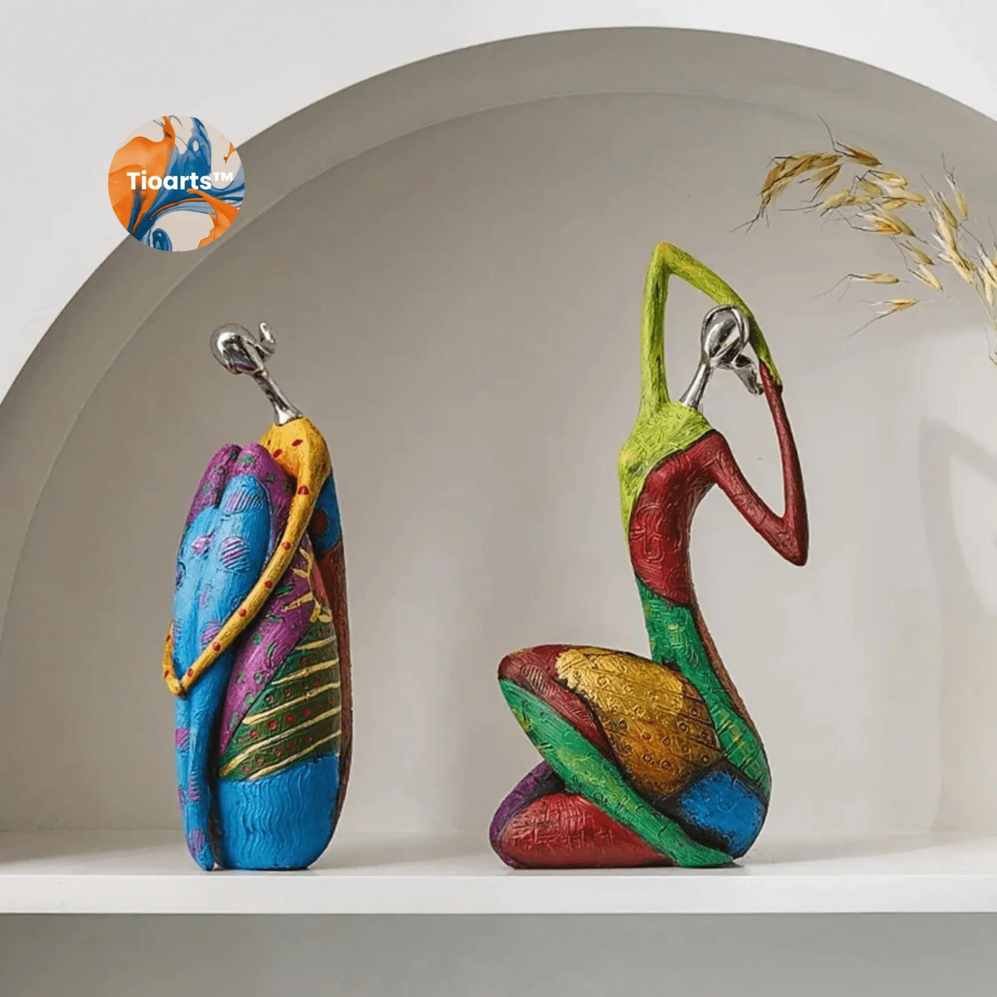 Esculturas Força Feminina Tioarts™ — Decoração Contemporânea em Resina | Amor Incondicional, Equilíbrio Interior e Elevação Espiritual