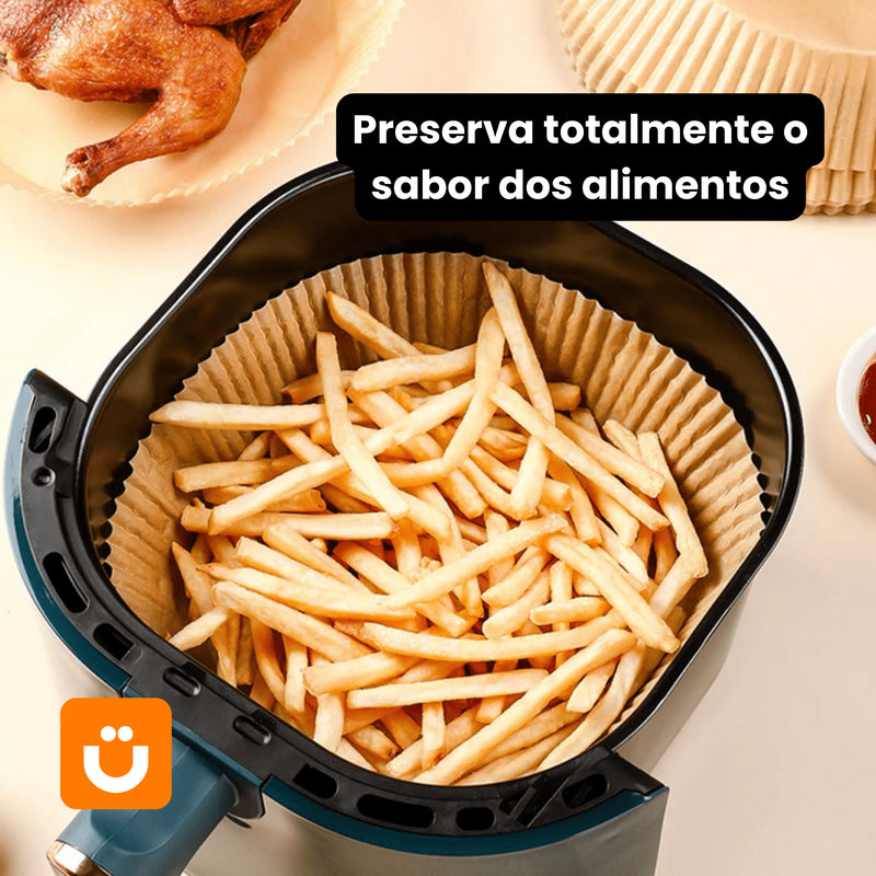 Forma de Papel Biodegradável para Air Fryer Tioeasy™ - Premium - tio juanico