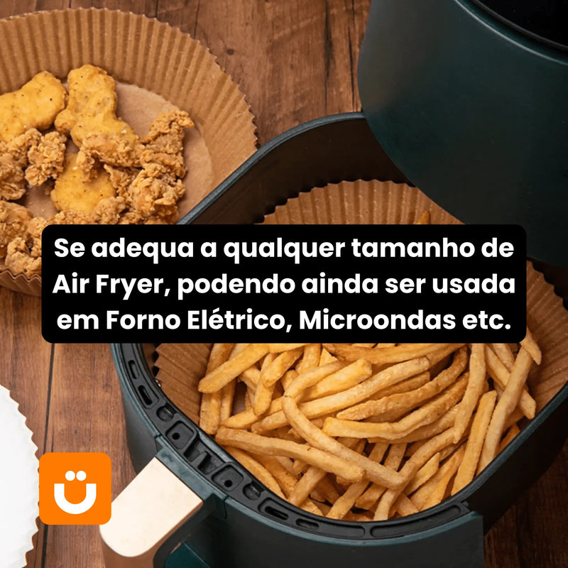 Forma de Papel Biodegradável para Air Fryer Tioeasy™ - Premium - tio juanico