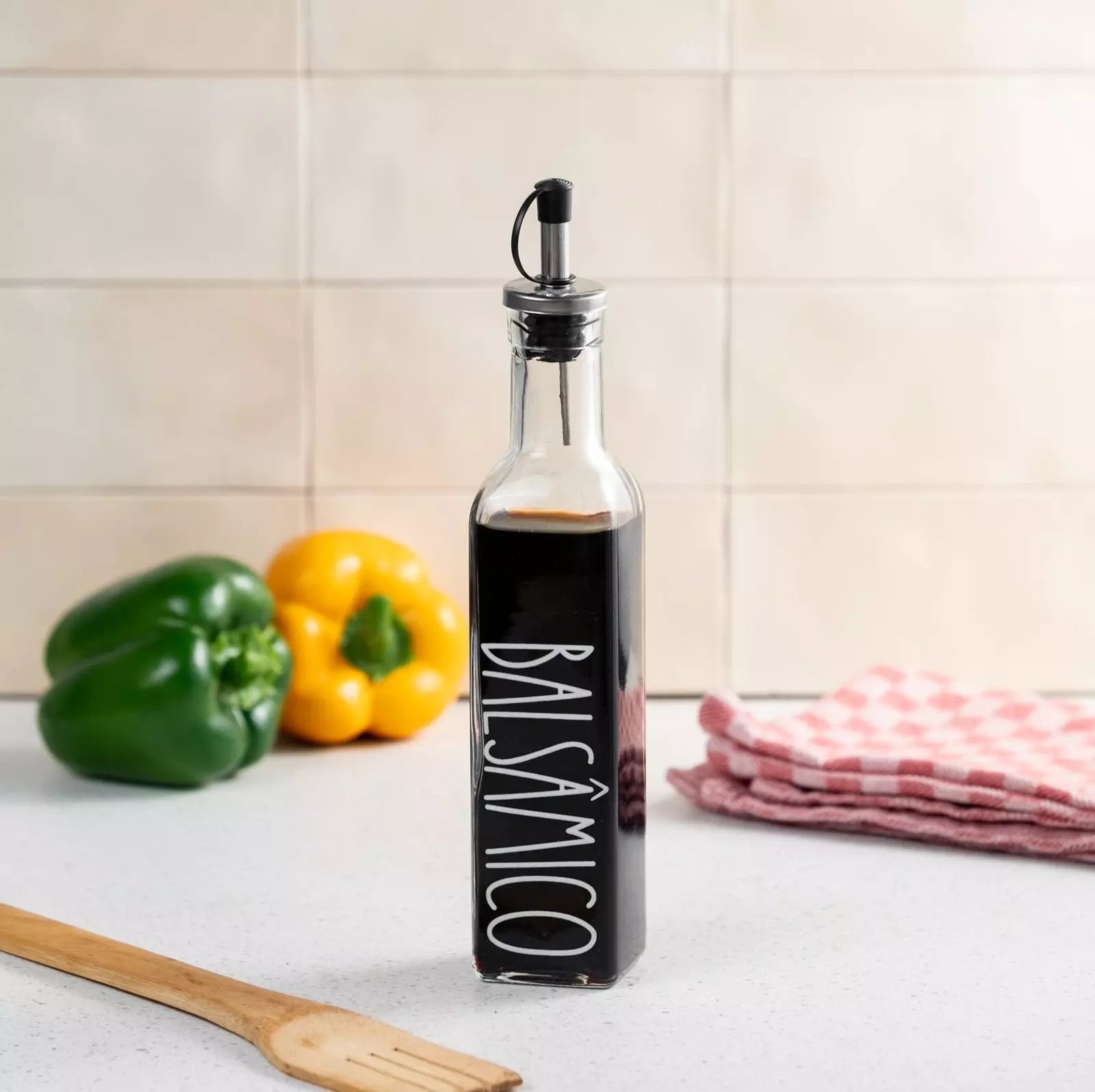 Galheteiro de Vidro Clean Tioeasy™ para Azeite, Vinagre e Temperos Líquidos — 260ml