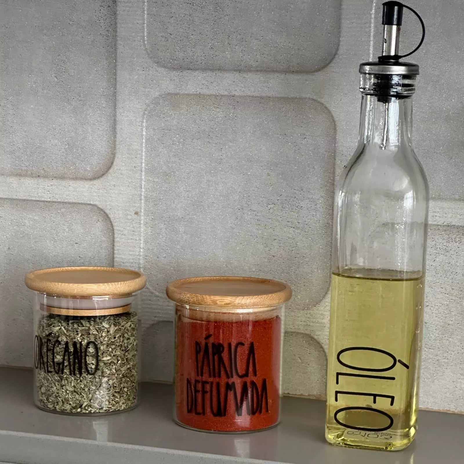 Galheteiro de Vidro Clean Tioeasy™ para Azeite, Vinagre e Temperos Líquidos — 260ml