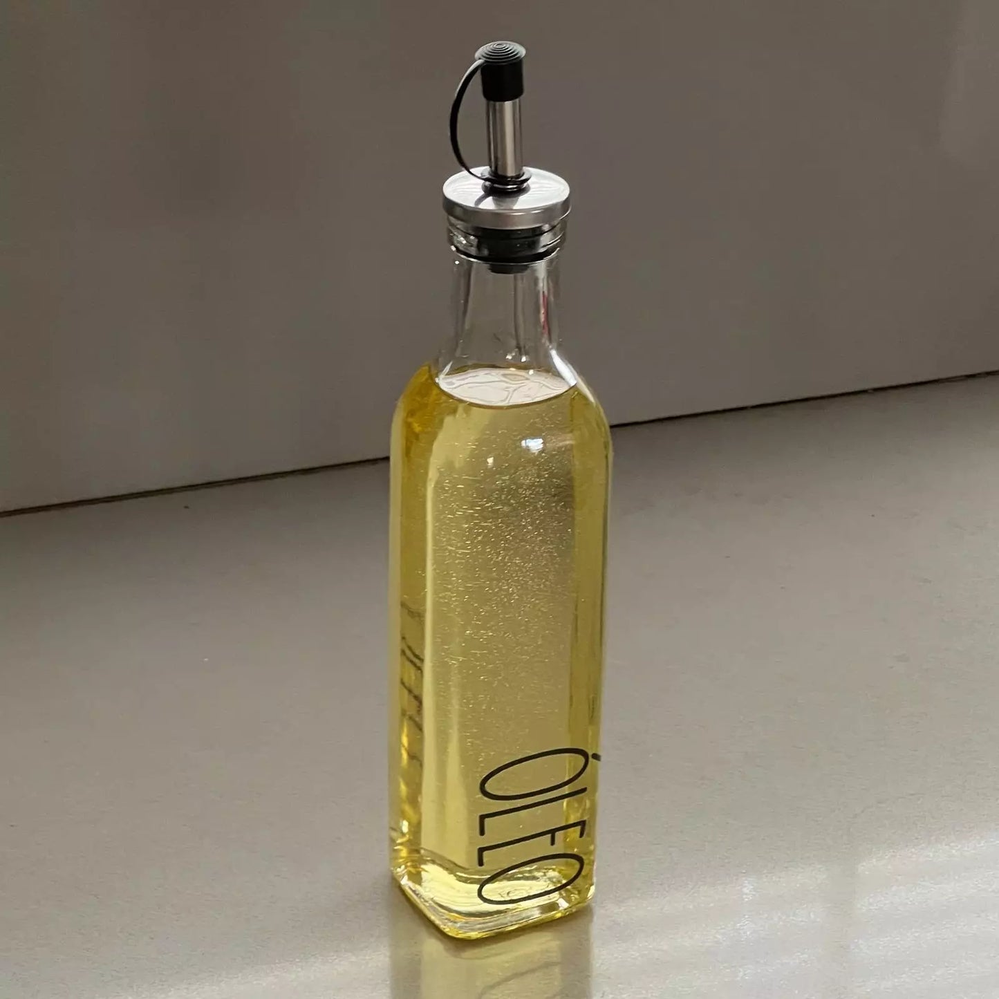 Galheteiro de Vidro Clean Tioeasy™ para Azeite, Vinagre e Temperos Líquidos — 260ml