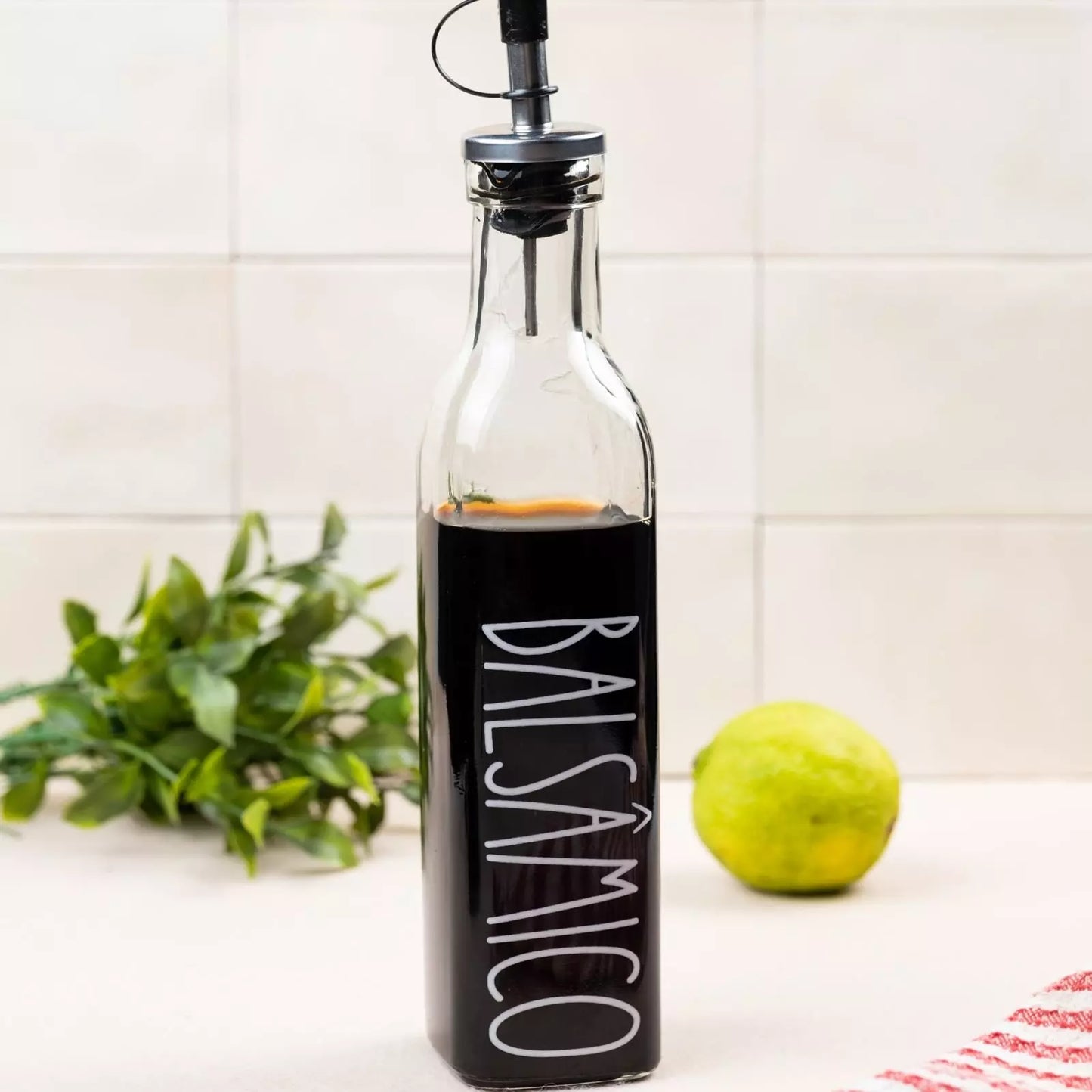 Galheteiro de Vidro Clean Tioeasy™ para Azeite, Vinagre e Temperos Líquidos — 260ml