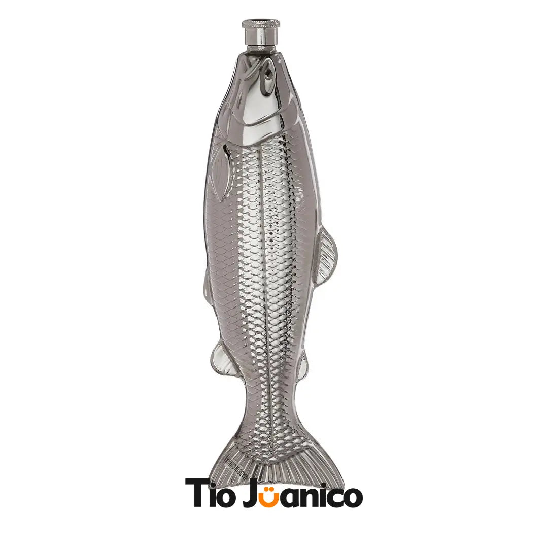 Garrafa Cantil Tioeasy™ em Aço Inox Formato Peixe 250ml — Para Bebidas e Destilados