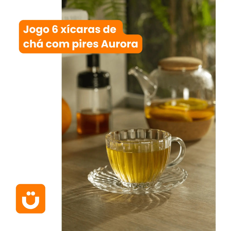 Jogo de Xícaras de Chá Aurora Tioeasy™