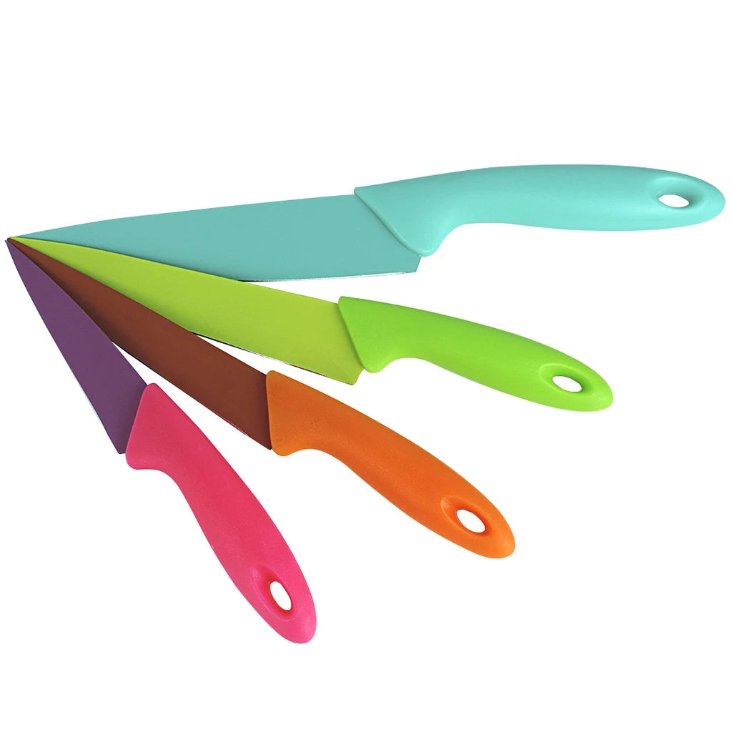 Kit 4 Facas de Churrasco Coloridas Tioeasy™ - Tio Juanico