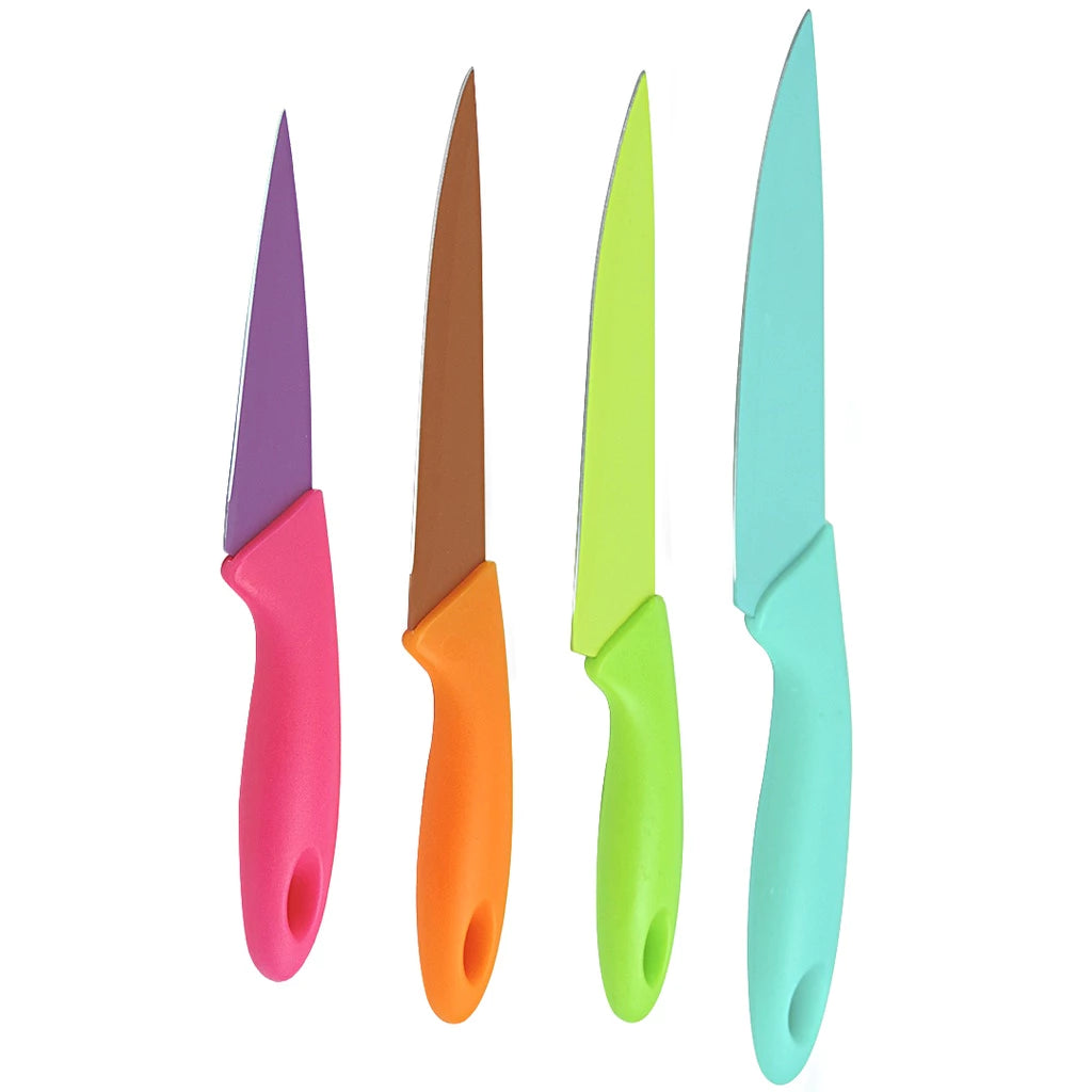 Kit 4 Facas de Churrasco Coloridas Tioeasy™ - Tio Juanico