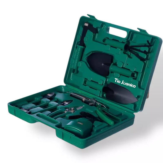 Kit de Jardinagem Completo Tioeasy™ — Quem Planta Amor, Colhe Felicidade com Maleta e 10 Peças