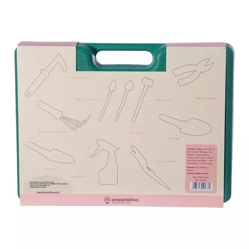 Kit de Jardinagem Completo Tioeasy™ — Quem Planta Amor, Colhe Felicidade com Maleta e 10 Peças