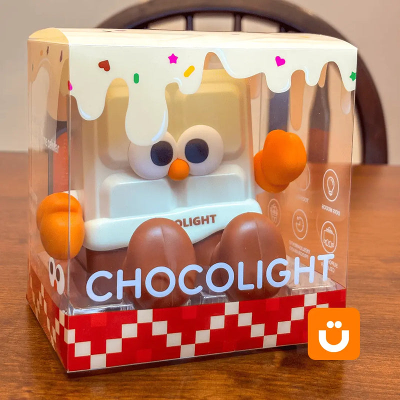 Luminária de Silicone Chocolight Tioeasy™ - com Touch, Timer e Suporte para Celular luz amarela decoracao