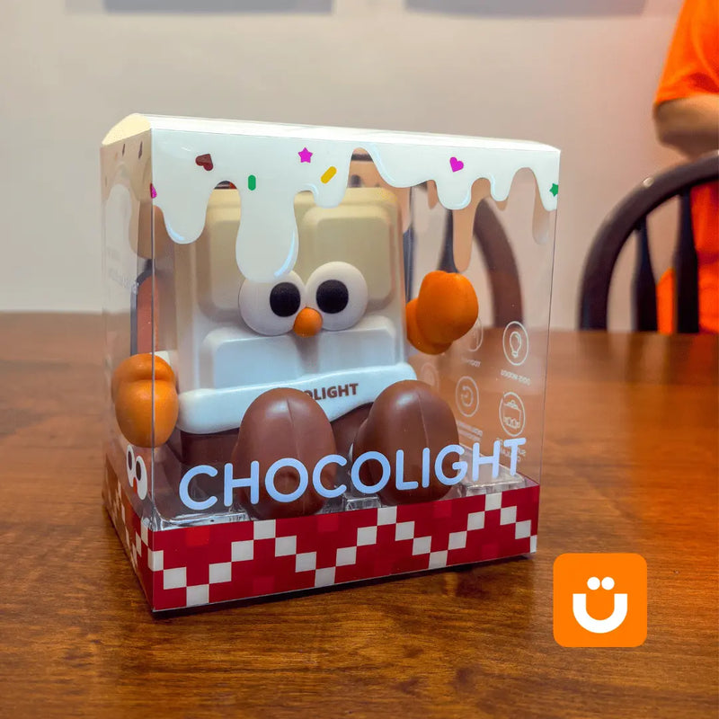 Luminária de Silicone Chocolight Tioeasy™ - com Touch, Timer e Suporte para Celular luz amarela decoracao