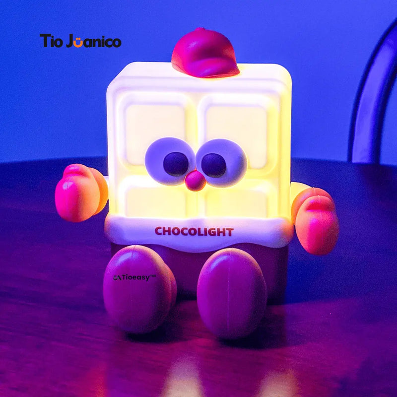 Luminária de Silicone Chocolight Tioeasy™ - com Touch, Timer e Suporte para Celular