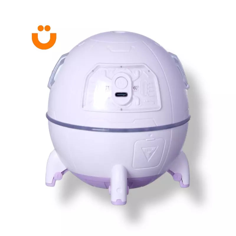 Luminária e Umidificador Astronauta Rosa Tioeasy™ — LED Colorido com Reservatório 200ml