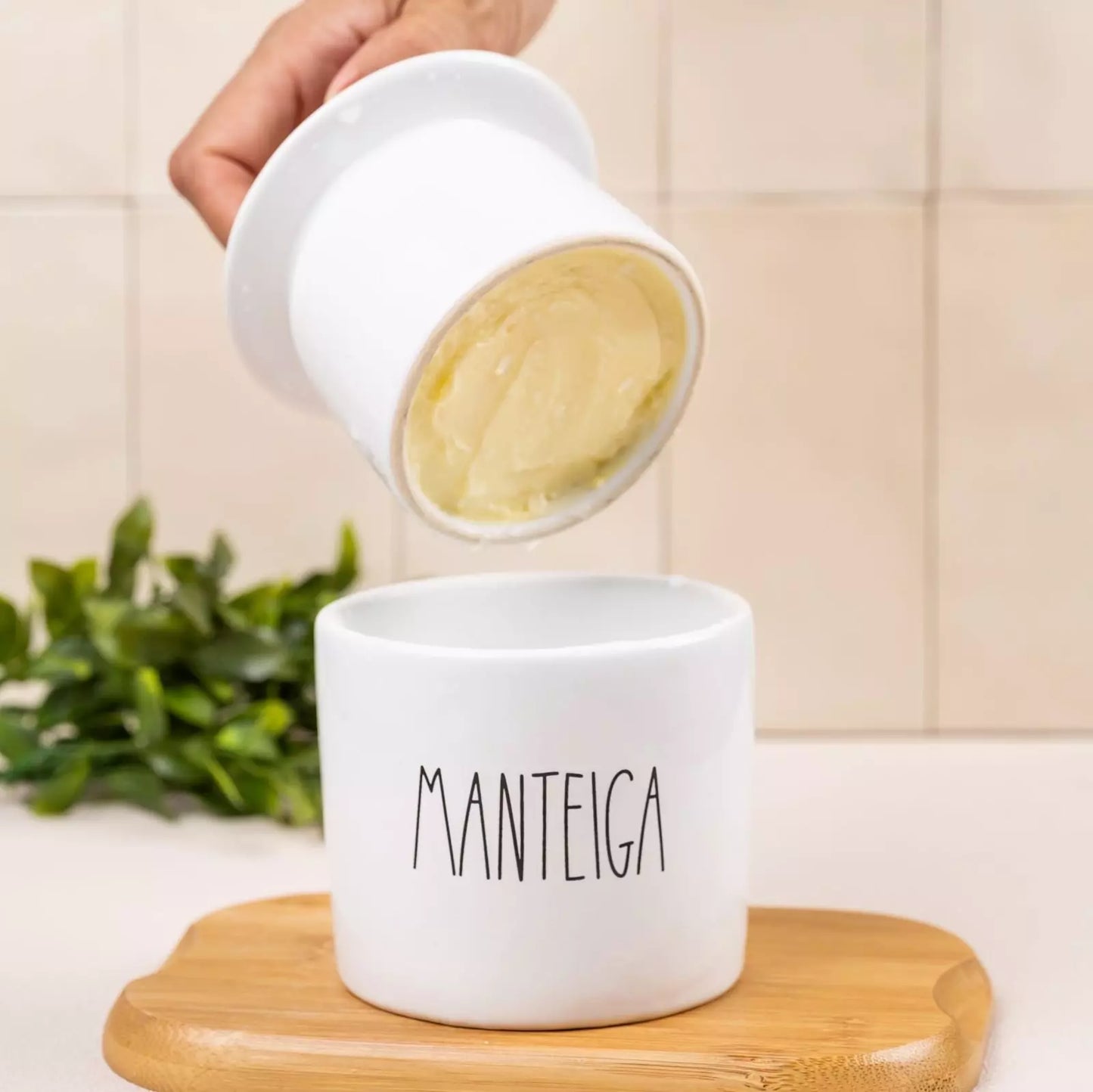 Manteigueira Francesa de Cerâmica Tioeasy™ para Conservar e Servir Manteiga