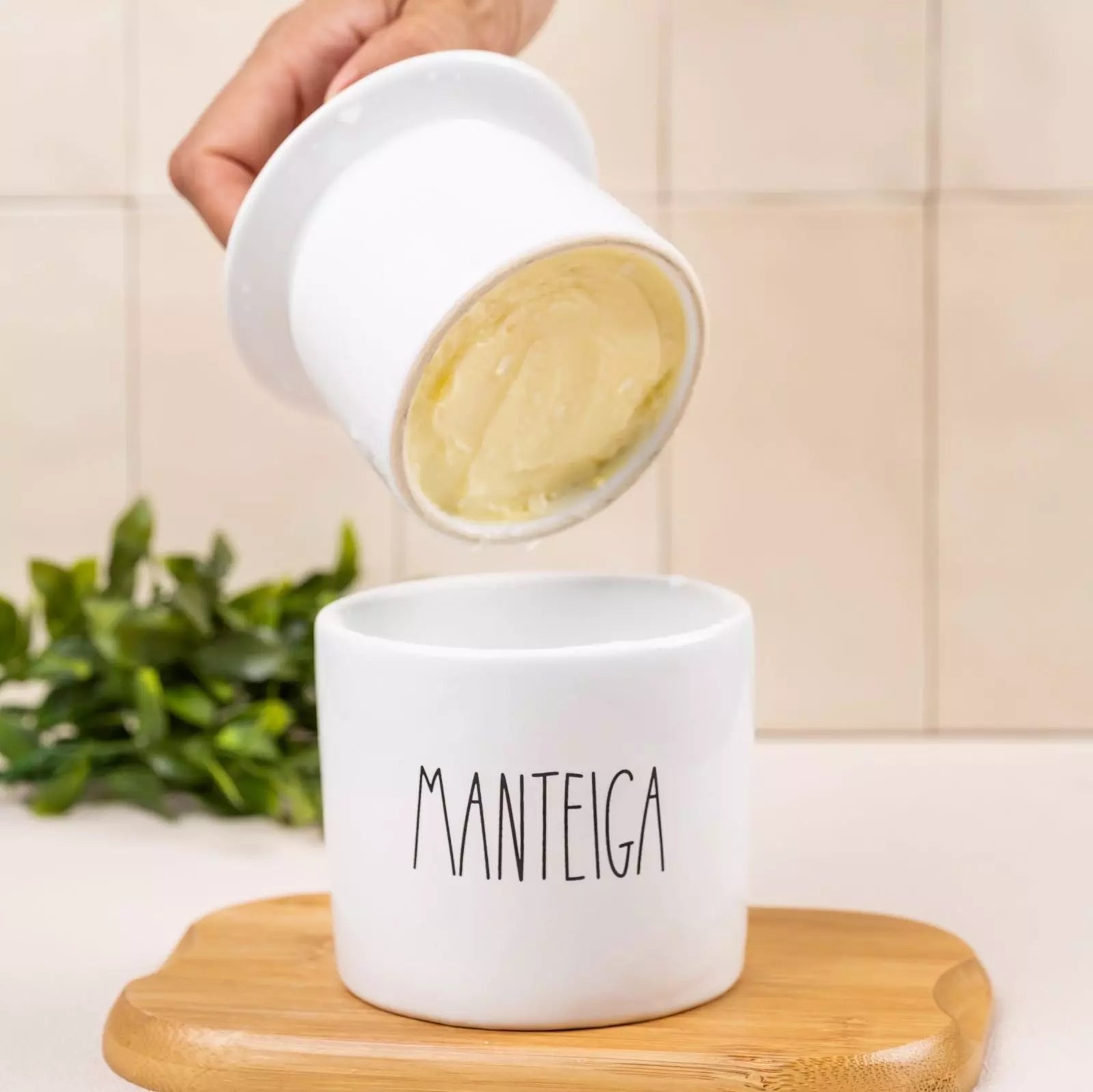 Manteigueira Francesa de Cerâmica Tioeasy™ para Conservar e Servir Manteiga