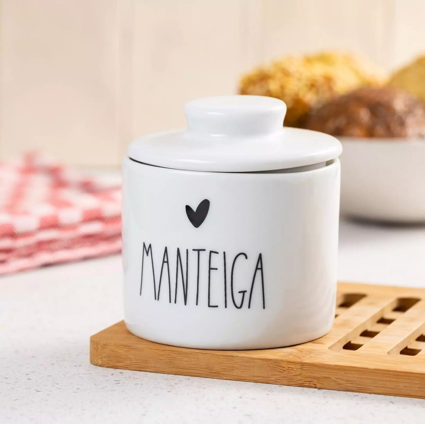 Manteigueira Francesa de Cerâmica Tioeasy™ para Conservar e Servir Manteiga