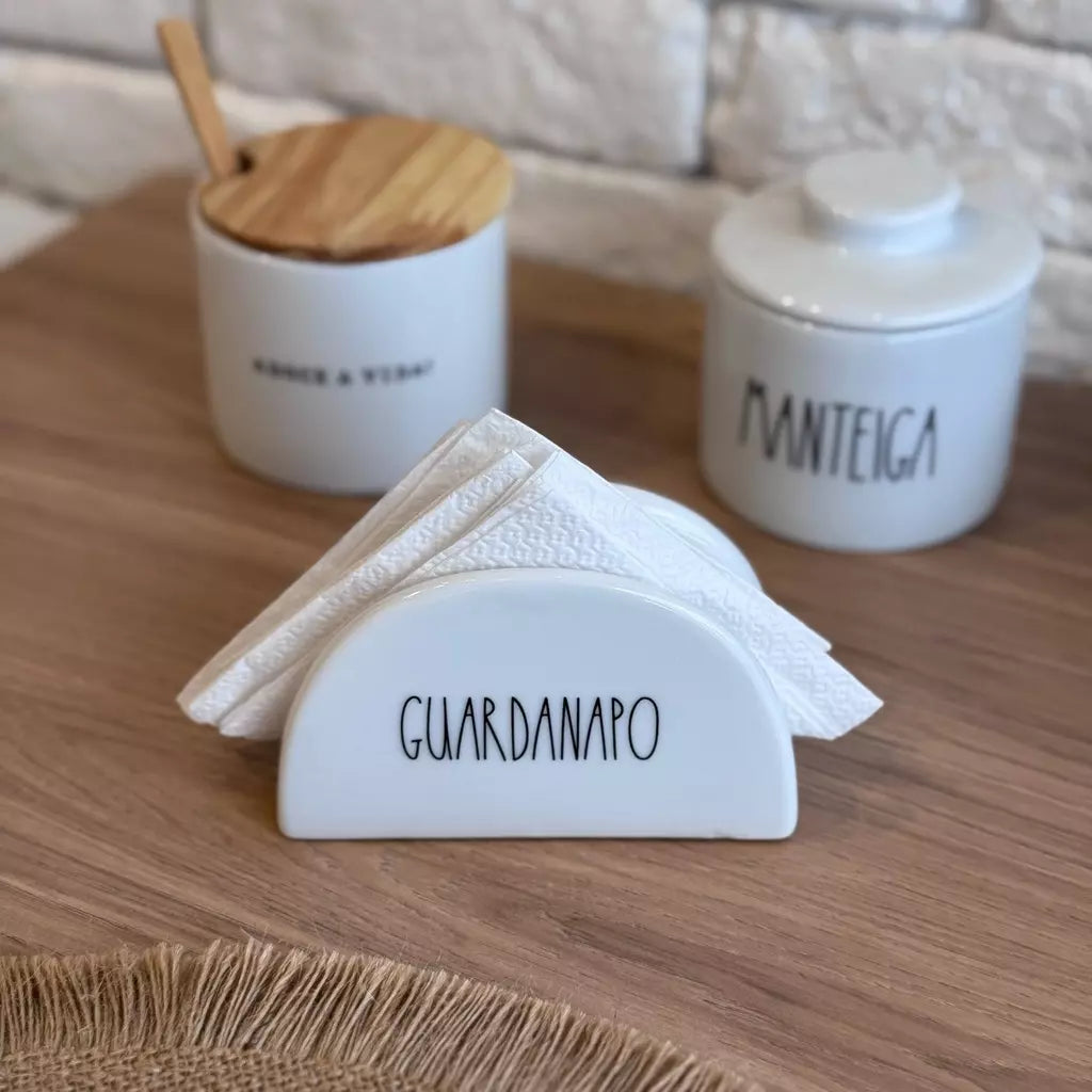Porta-Guardanapo de Mesa Decorativo Tioeasy™ em Cerâmica