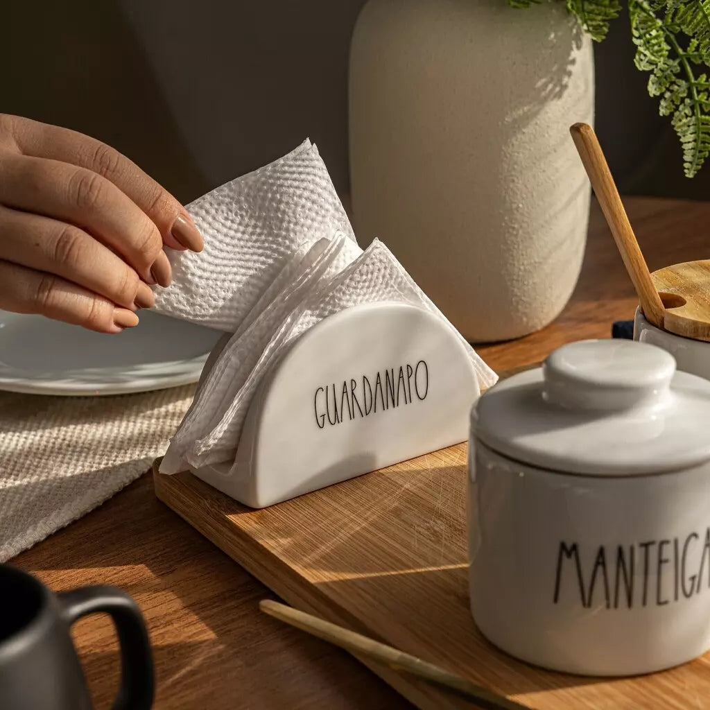 Porta-Guardanapo de Mesa Decorativo Tioeasy™ em Cerâmica