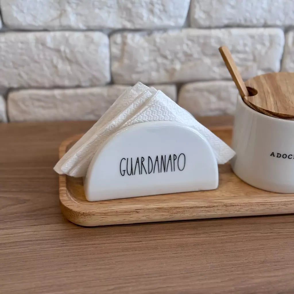 Porta-Guardanapo de Mesa Decorativo Tioeasy™ em Cerâmica