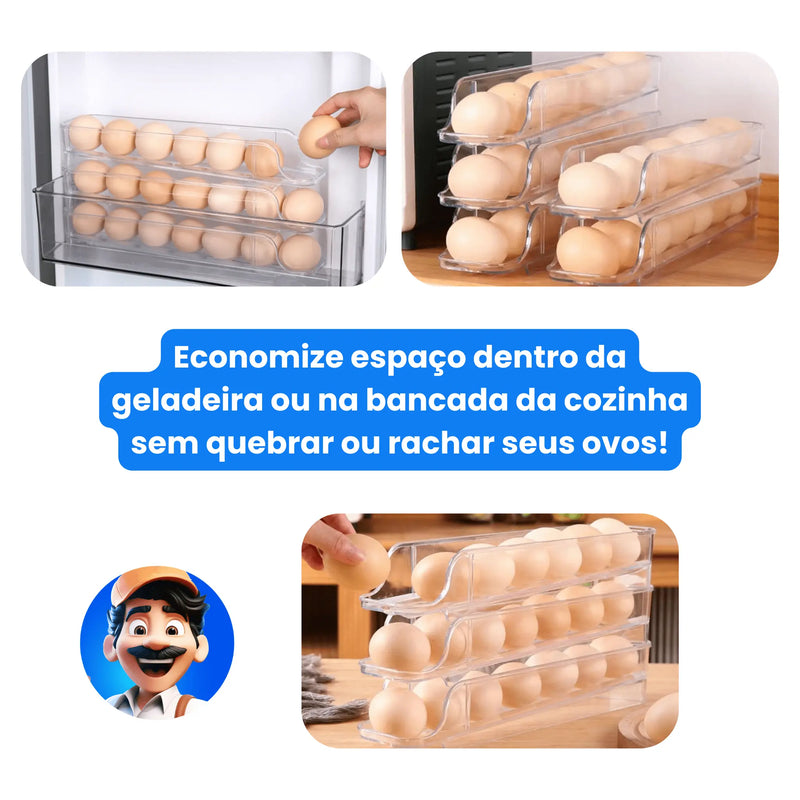 Porta Ovos Rotativo Tioeasy™ - Pague 2 leve 3 - Tio Juanico