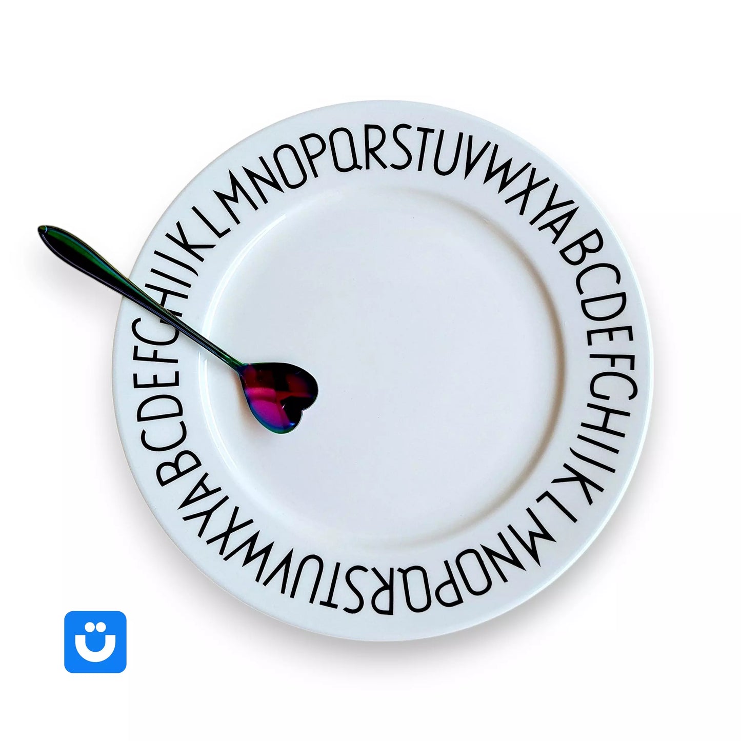 Prato Decorativo ABC Tioeasy™ — Estilo, Diversão e Aprendizado na Mesa