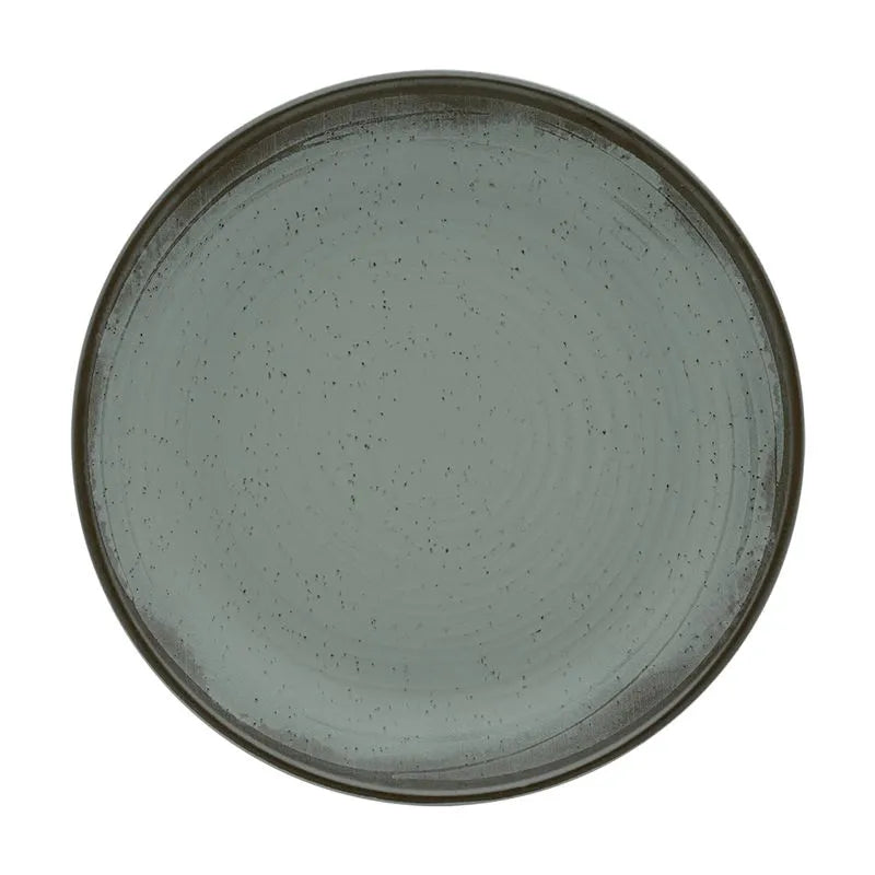 Prato Raso Azul Perolado Lumina — Porcelana Premium para Pratos Principais 27cm