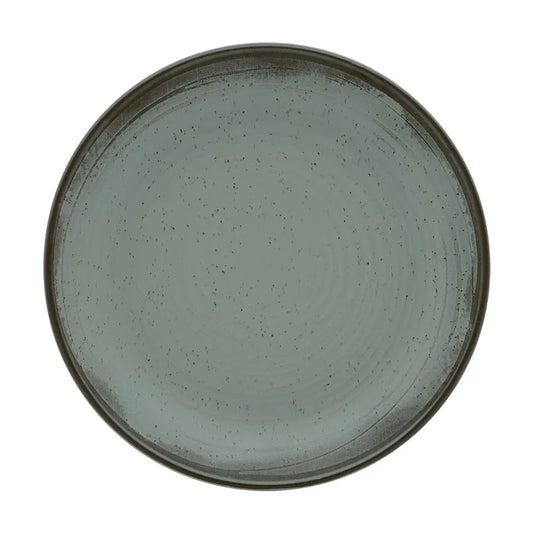 Prato Raso Azul Perolado Lumina — Porcelana Premium para Pratos Principais 27cm