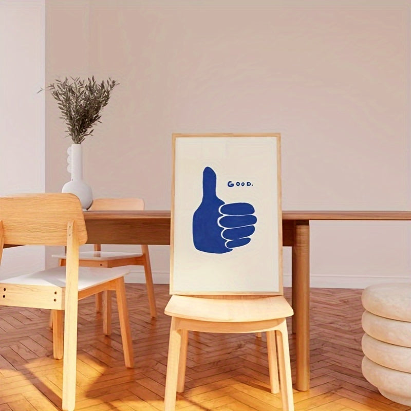 Quadro Decorativo Canvas Tioeasy™ — Joinha para Quarto, Sala ou Escritório