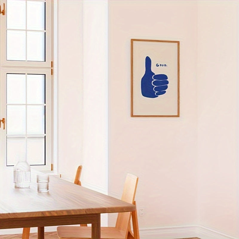 Quadro Decorativo Canvas Tioeasy™ — Joinha para Quarto, Sala ou Escritório