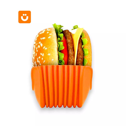 Suporte de Silicone Porta Hambúrguer Tioeasy™ — Evita Sujeira e Desmontes