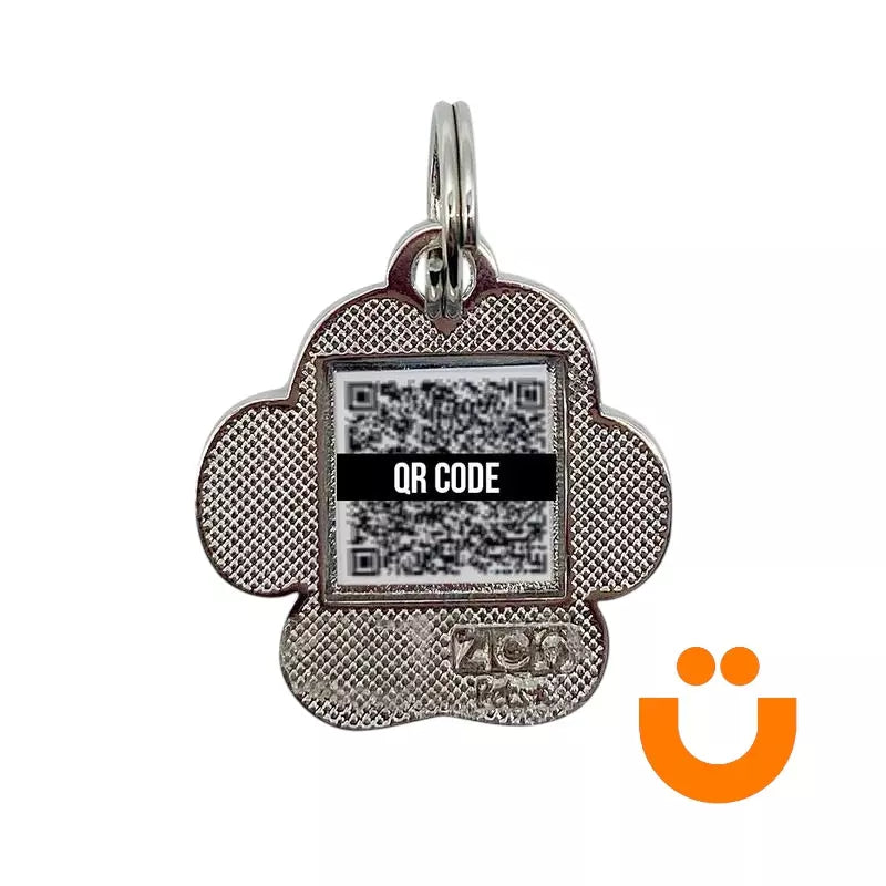 Tag de Identificação PetCode Tioeasy™ com QR Code para Pets em Metal — Segurança e Reencontro Garantido