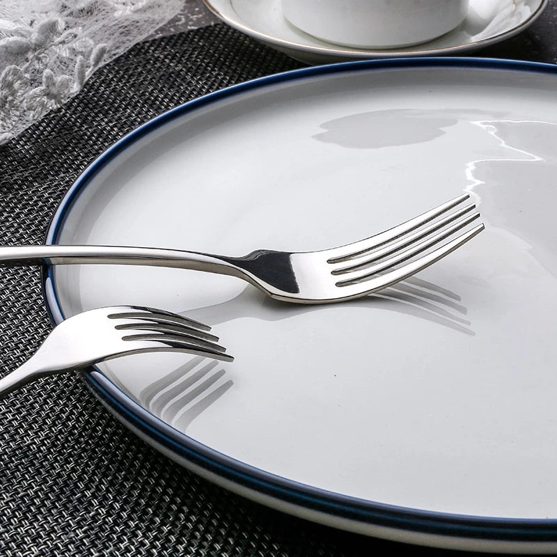 Talheres Prateados Tioeasy™ - 18 Peças em Aço Inox - Tio Juanico