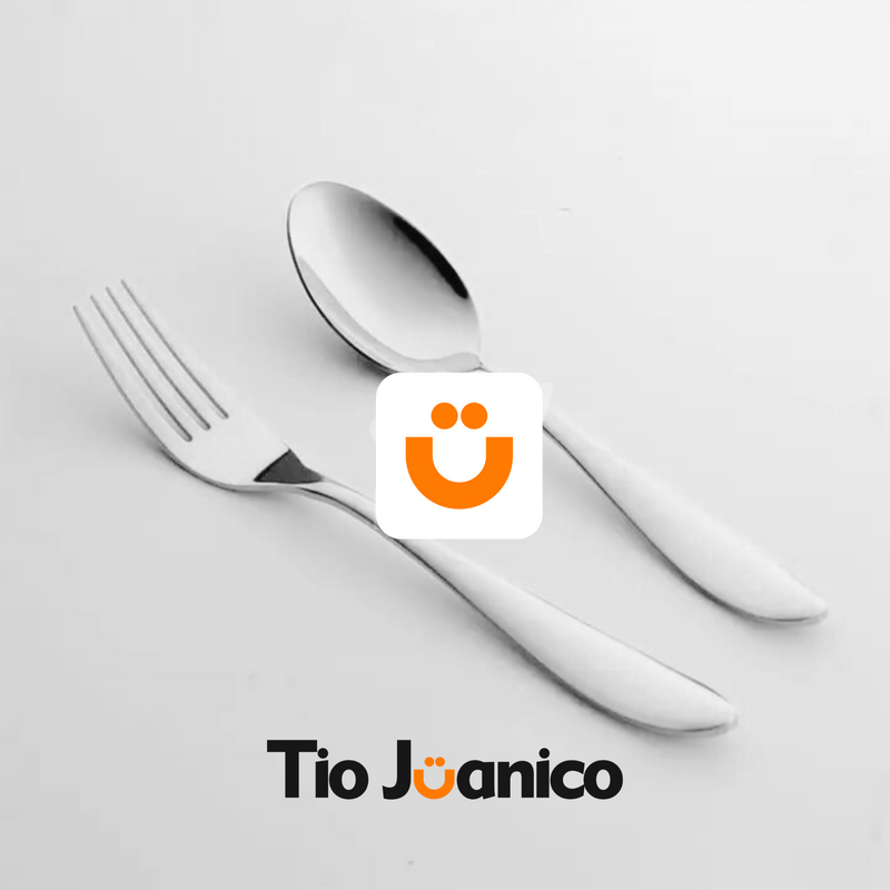 Talheres Prateados Tioeasy™ - 18 Peças em Aço Inox - Tio Juanico