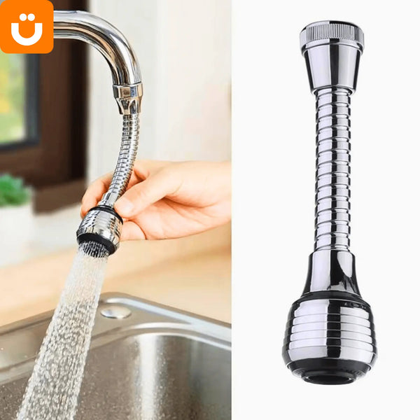 Torneira Extensora Rotativa 360º Tioeasy™ em Inox com 2 Modos de Pressão