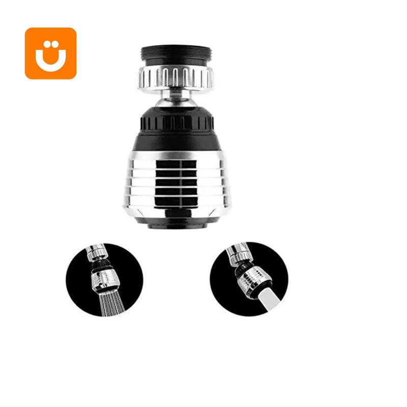 Torneira Extensora Rotativa 360º Tioeasy™ em Inox com 2 Modos de Pressão