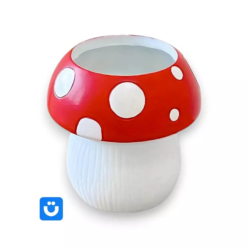 Vaso Decorativo Cogumelo Mushroom Pop Tioarts™ — Resina Premium 8,5cm