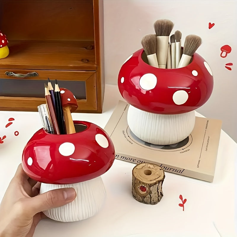 Vaso Decorativo Cogumelo Mushroom Pop Tioarts™ — Resina Premium 8,5cm