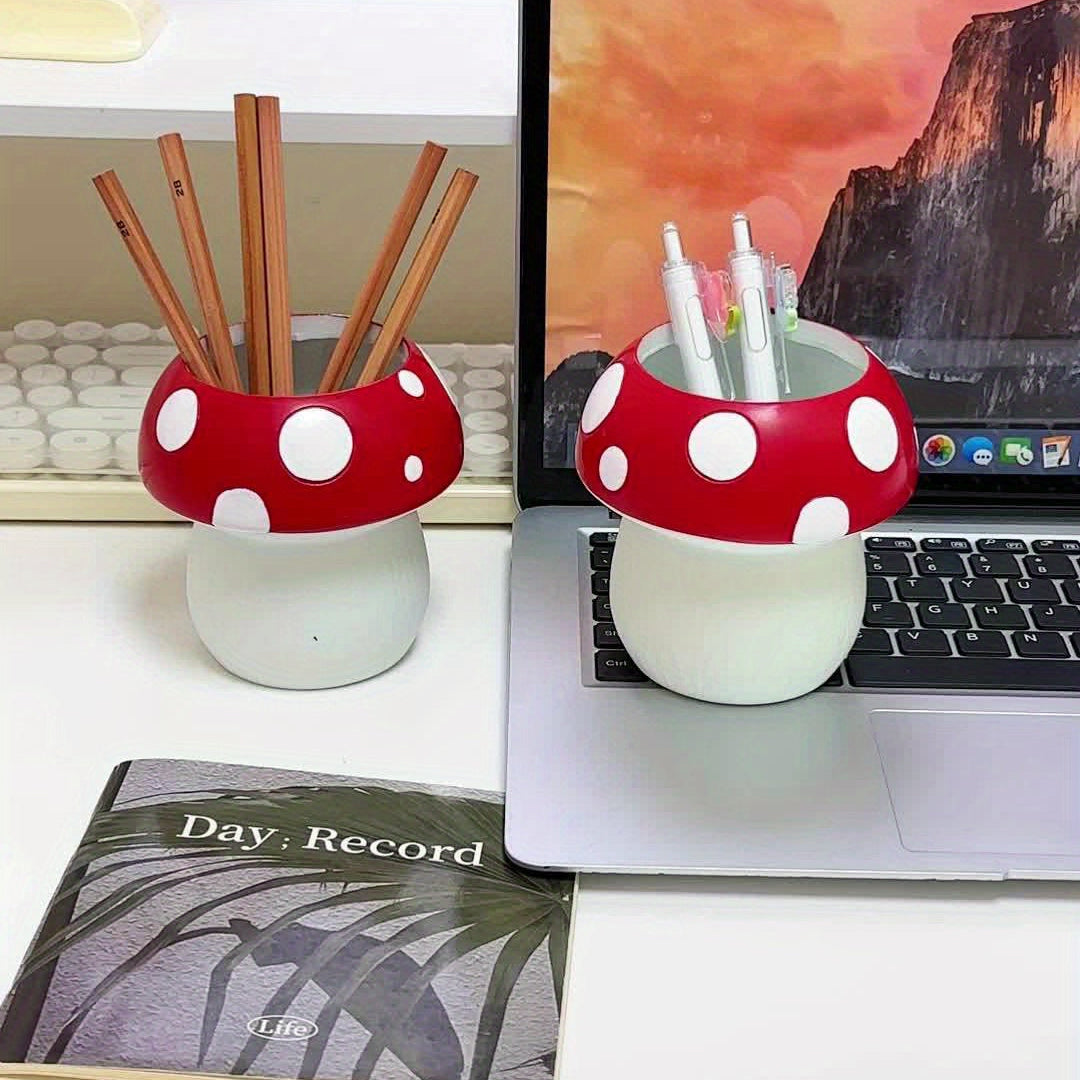 Vaso Decorativo Cogumelo Mushroom Pop Tioarts™ — Resina Premium 8,5cm