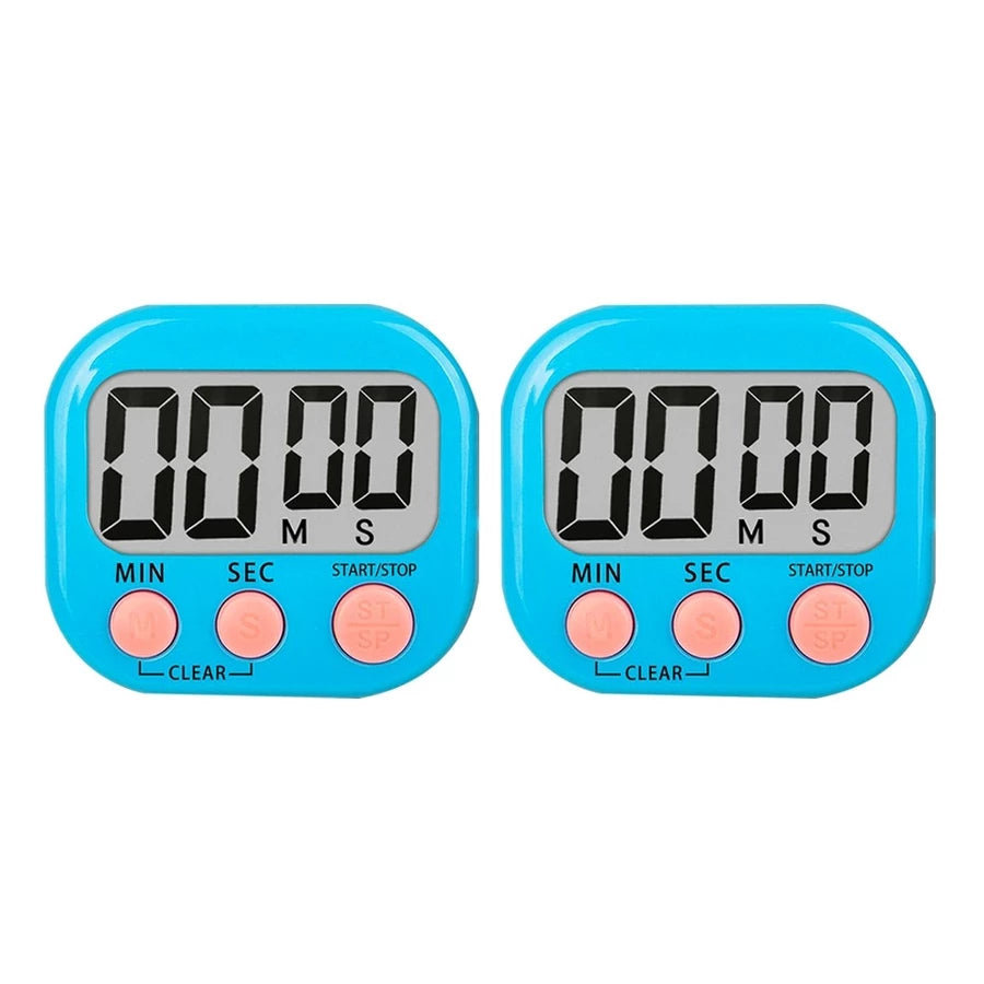Timer Digital Magnético Tioeasy™ — Contagem Progressiva e Regressiva com Display LCD e Alarme